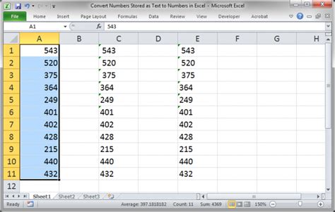 Convert Numbers Stored As Text To Numbers In Excel