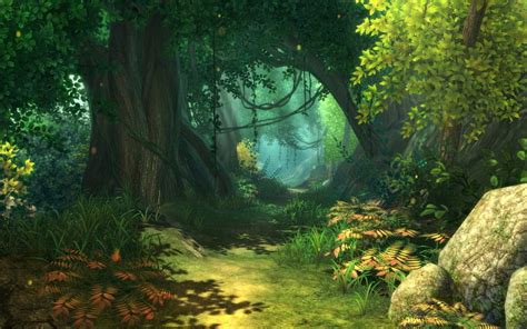 Enchanted Forest Trees Nature Forest Green Hd Wallpaper Pxfuel