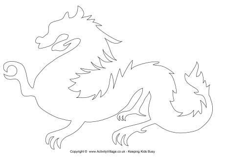 Find & download free graphic resources for chinese dragon. Chinese dragon template | Blackline Masters ~ Templates ...