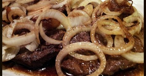 This is a marinade to transform good value steaks by making them juicier, more tender and. AMIEs BEEF STEAK (BISTEK TAGALOG) Recipe by Armilie - Cookpad