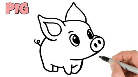 Maybe you would like to learn more about one of these? How to Draw a Piglet Baby Pig Super Easy | Cute animals drawings in 2020 | Baby pigs, Cute baby ...