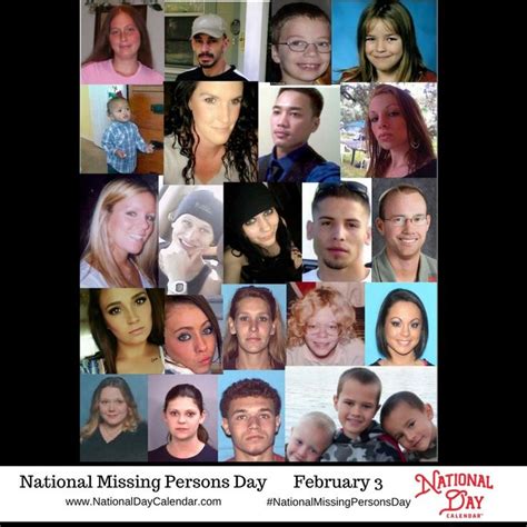 National Missing Persons Day February 3 Missing Persons National