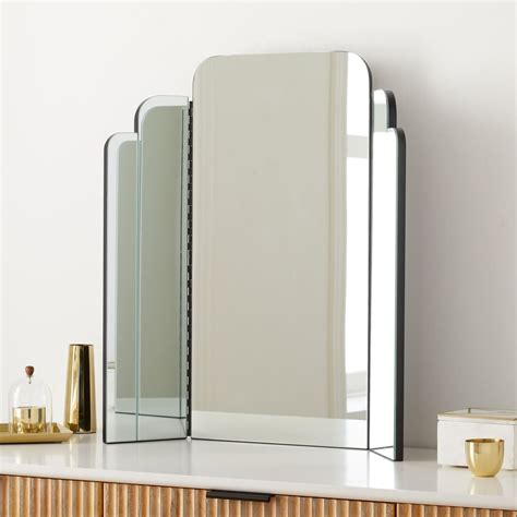 Tri Fold Frameless Vanity Mirror Best Home Decor From West Elm 2021