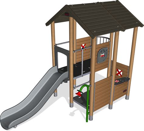 Multi Deck Playhouse Playground Equipment New Zealand