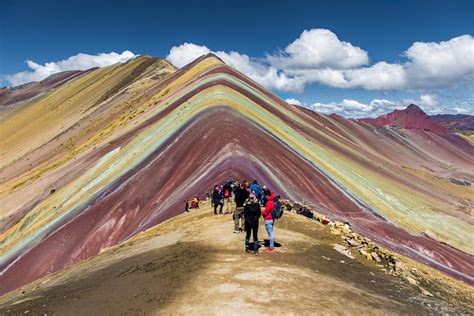 🔥 The Vinicunca Rainbow Mountain in Cusco, Peru. Formed by layers of