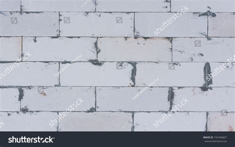 Texture Aac Brick Wall Autoclaved Aerated Stock Photo 742346827