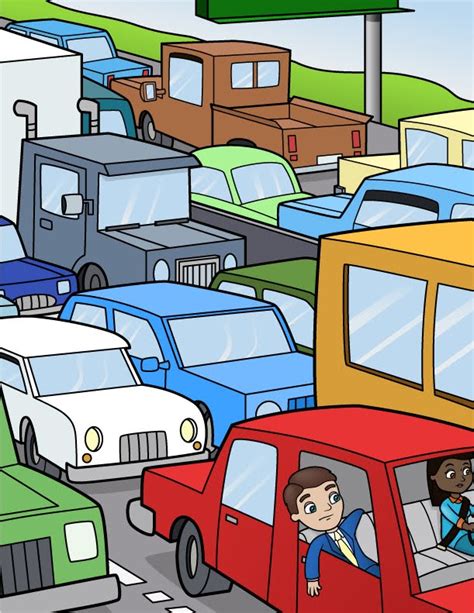 Isaac Marzioli Illustrations Stuck In Traffic