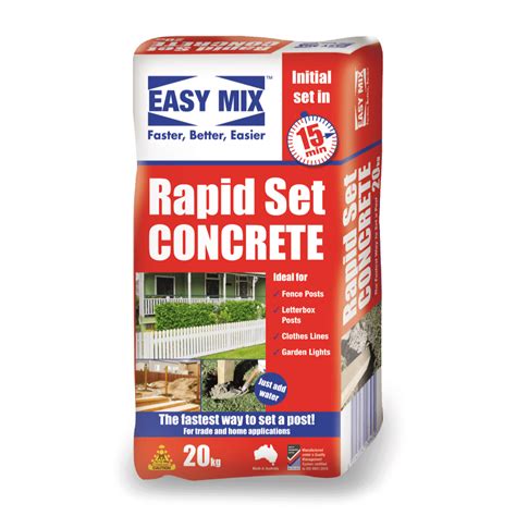 Rapid-Set Concrete 20kg Easy Mix - Hendra Hardware