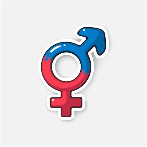 Premium Vector Vector Illustration Transgender Or Hermaphrodite Symbol Gender Pictogram