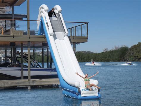 Inflatable Boat Dock Slide Lake Water Toys Funair Lake Toys Lake