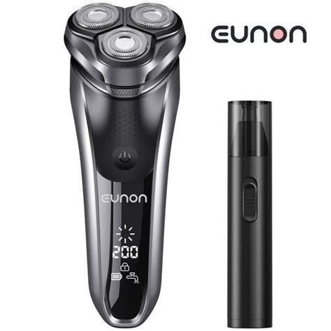 Electric Shavers For Men And Nose Hair Trimmer Set Eunon Ipx 7 Waterp