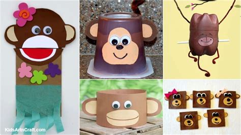 Monkey Craft Ideas For Kids Kids Art And Craft