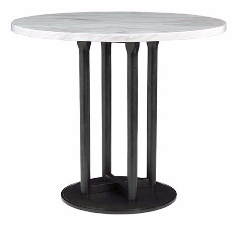 Centiar 42 Round Pedestal Counter Table The Furniture Mart