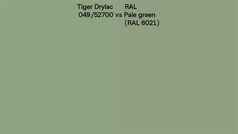 Tiger Drylac Vs Ral Pale Green Ral Side By Side Comparison