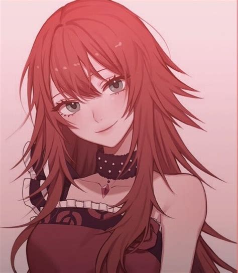 Red Hair Anime Girl Short Hair