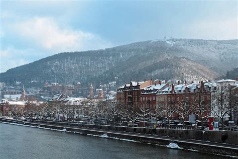 Heidelberg Old Town And Castle In Winter Photograph By Jussi Laasonen