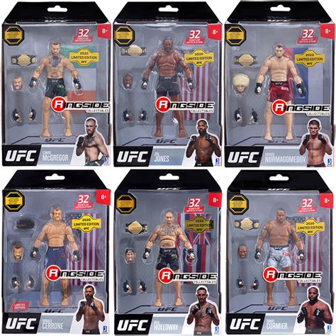 UFC Limited Edition Ultimate Series Complete Set Of UFC Toy MMA Action Figures By Jazwares