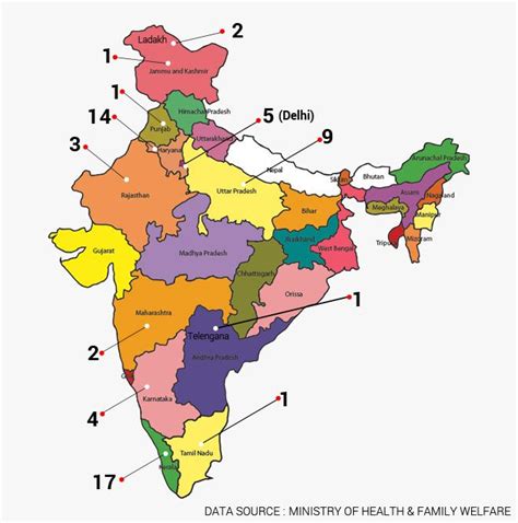 A detailed country map shows the extent of the coronavirus outbreak, with tables of the number of cases by state and district. Coronavirus live update: India's COVID-19 map and govt ...