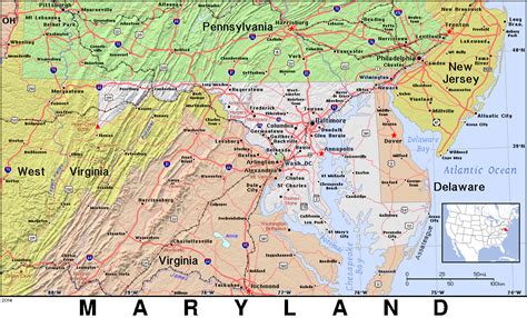 Md · Maryland · Public Domain Maps By Pat The Free Open Source