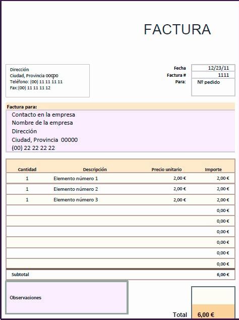 50 Modelos De Facturas En Excel Ufreeonline Template