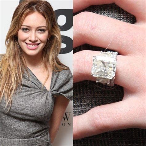 Hilary Duff Mega Ring Most Expensive Engagement Ring Expensive Wedding