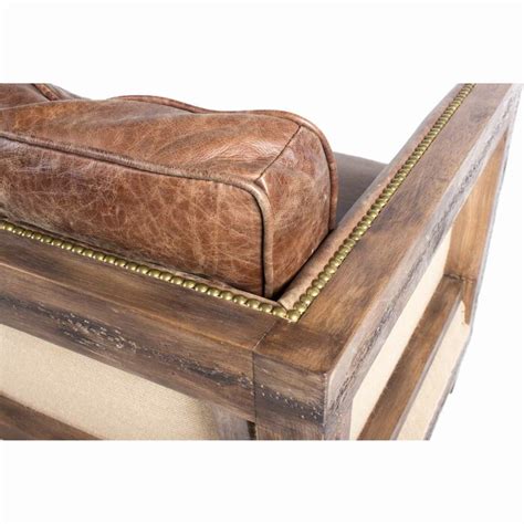Union Rustic Sherly 72 Genuine Leather Square Arm Sofa And Reviews Wayfair