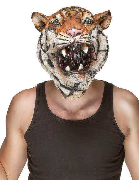 Tiger Maske F R Erwachsene Masken Und G Nstige Faschingskost Me Vegaoo