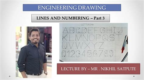 Engineering Drawing Lettering And Numbering Easy Drawing Techniques