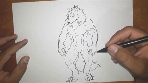 How To Draw Simple Werewolf In 5 Minutes Youtube