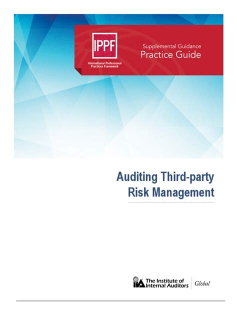 Pg Auditing Third Party Risk Management Pdf Pdf Internal Audit