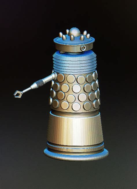 Model From An Early Dalek Concept Sketch By Ray Cusick Doctor Who Art