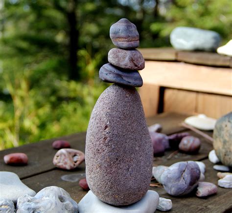 Rock Balancing I Found Some Pretty Colors On My Beach The Other Day