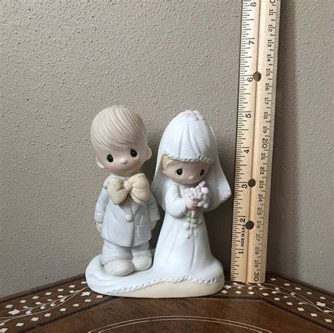 Vintage 1979 Precious Moments Bride And Groom Figurine The Etsy