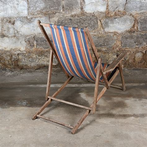 vintage striped folding beach chairs ebth