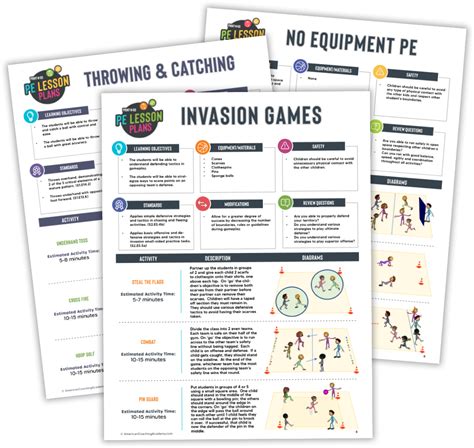 Each Lesson Is On A Printable 1 Page Template All The Activities Are