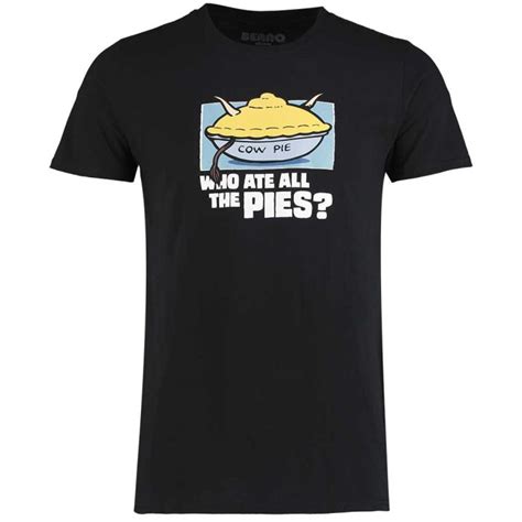 Adult Desperate Dan Who Ate All The Pies T Shirt The Official Beano Shop