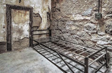 Interior Shot Of A Prison Cell At The Eastern State Penitentiary In