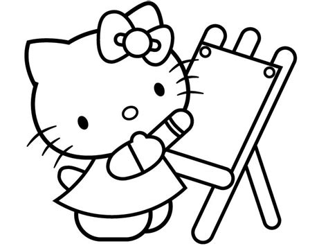 Sketsa Mewarnai Gambar Hello Kitty Mewarnai cerita