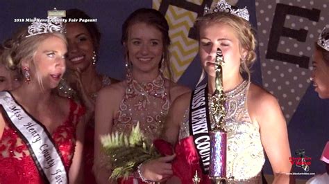 2018 Henry County Fair Pageant Queens Announcements Youtube
