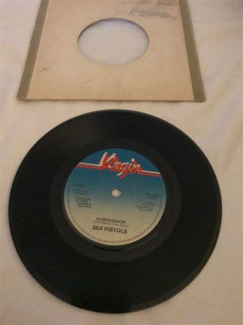 Sex Pistols Submission Rare One Sided 7 45 Vinyl