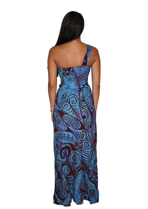 Moorea Ii Spandex Dress Pacific Islands Art
