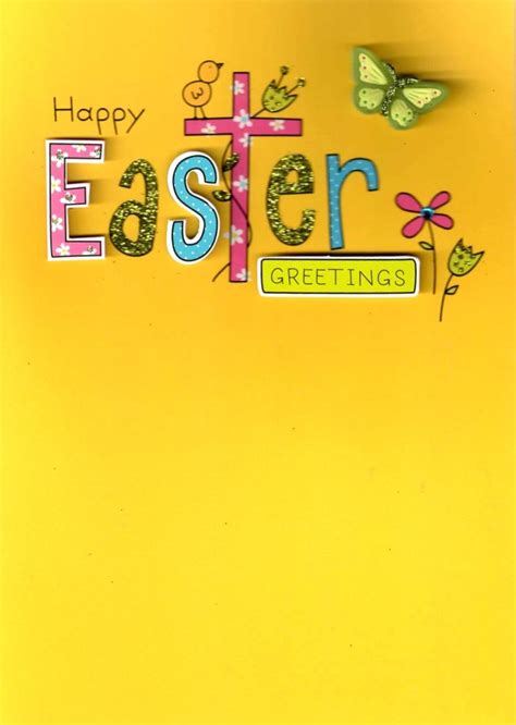 Happy Easter Greetings Hand Finished Card Cards Love Kates