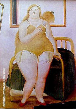 Woman Undressed By Fernando Botero Oil Painting Reproduction