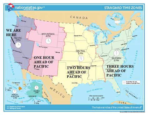 Pacific Time Zone Map Oregon United States Map