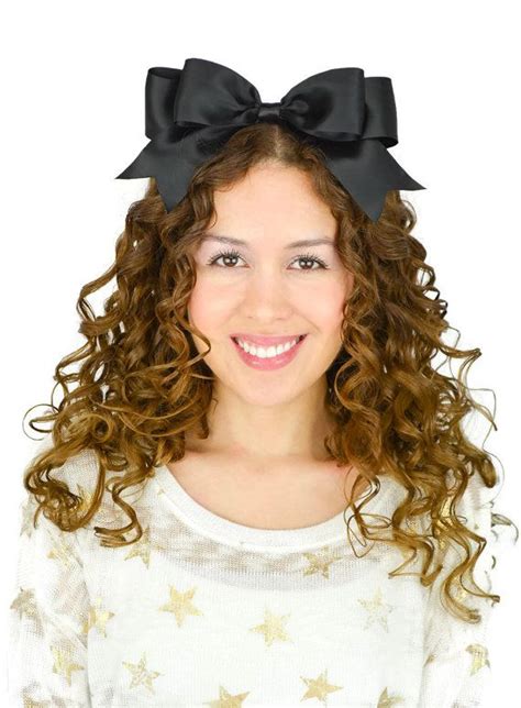 Hugeblackheadbandbowsatinribbonheadbandbyjuicybowsonetsy16