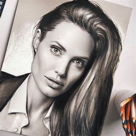 Drawing Of Angelina Jolie Drawing Eyedrawing Drawingideas Art