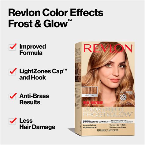 Revlon Color Effects Frost And Glow Hair Highlight Kit 30 Honey Count