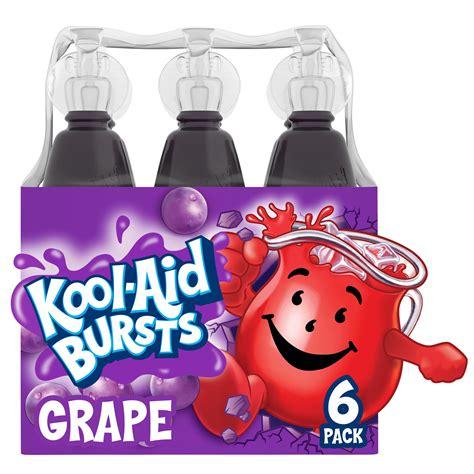 Kool Aid Bursts Grape Artificially Flavored Soft Drink 6 Ct Pack 675