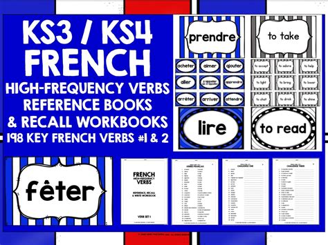 French Verbs Cards Bundle 1 Teaching Resources