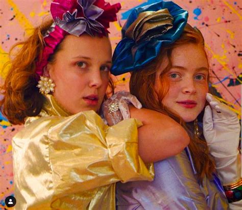 Stranger things season 3 world premiere. Millie Bobby Brown and Sadie Sink act out a scene from Frozen on the set of Stranger Things ...